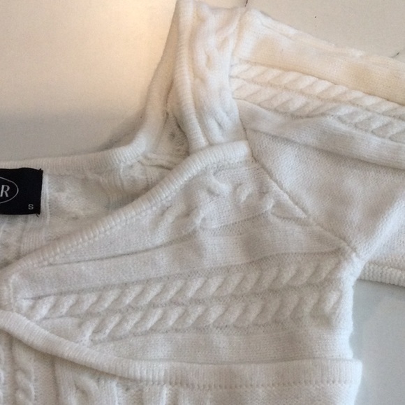 Cider white cropped sweater, size small - Picture 3 of 5